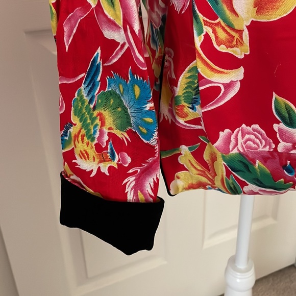 Reversible Velvet/Cotton Mandarin Collar Jacket - Picture 13 of 16